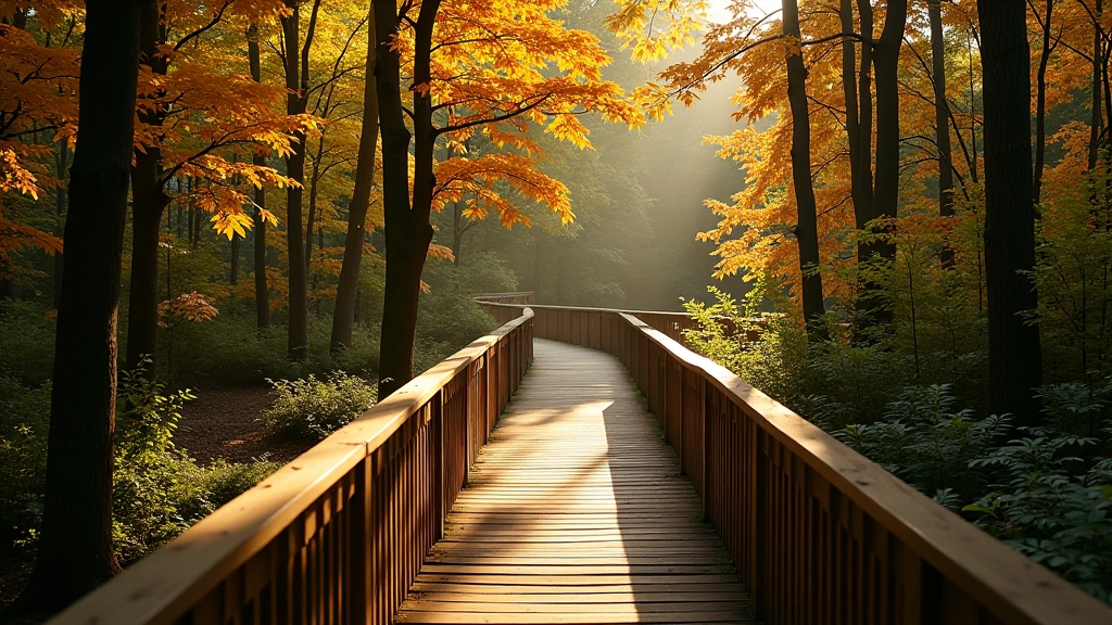 Miško takas su medžiais